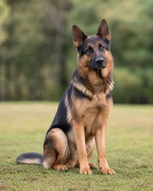 German Shepherd Dog — sitting