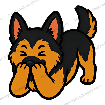 German Shepherd Dog cute dog meme sticker