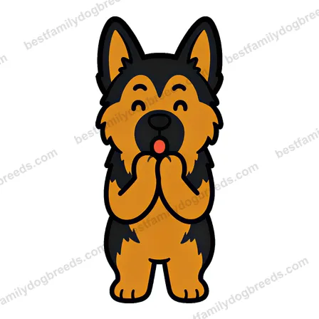 German Shepherd Dog surprised dog meme sticker