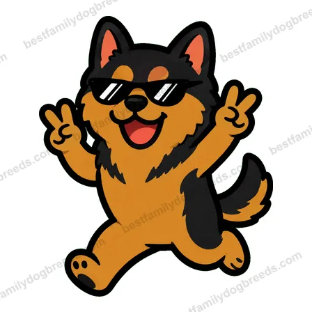 German Shepherd Dog cool dog meme sticker