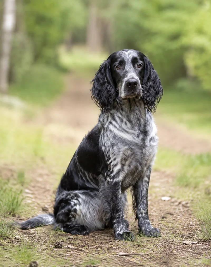 German Spaniel — sitting