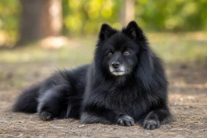 German Spitz — lying down