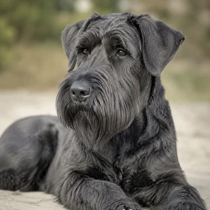 Giant Schnauzer — relaxed