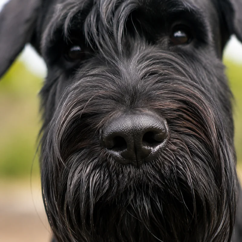 Giant Schnauzer — nose