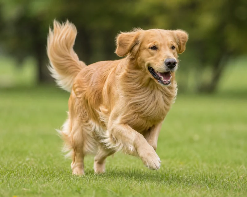 Golden Retriever — running
