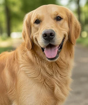 Golden Retriever — happy