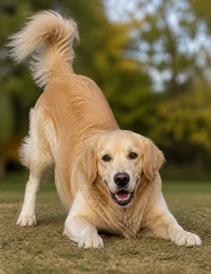Golden Retriever — playful