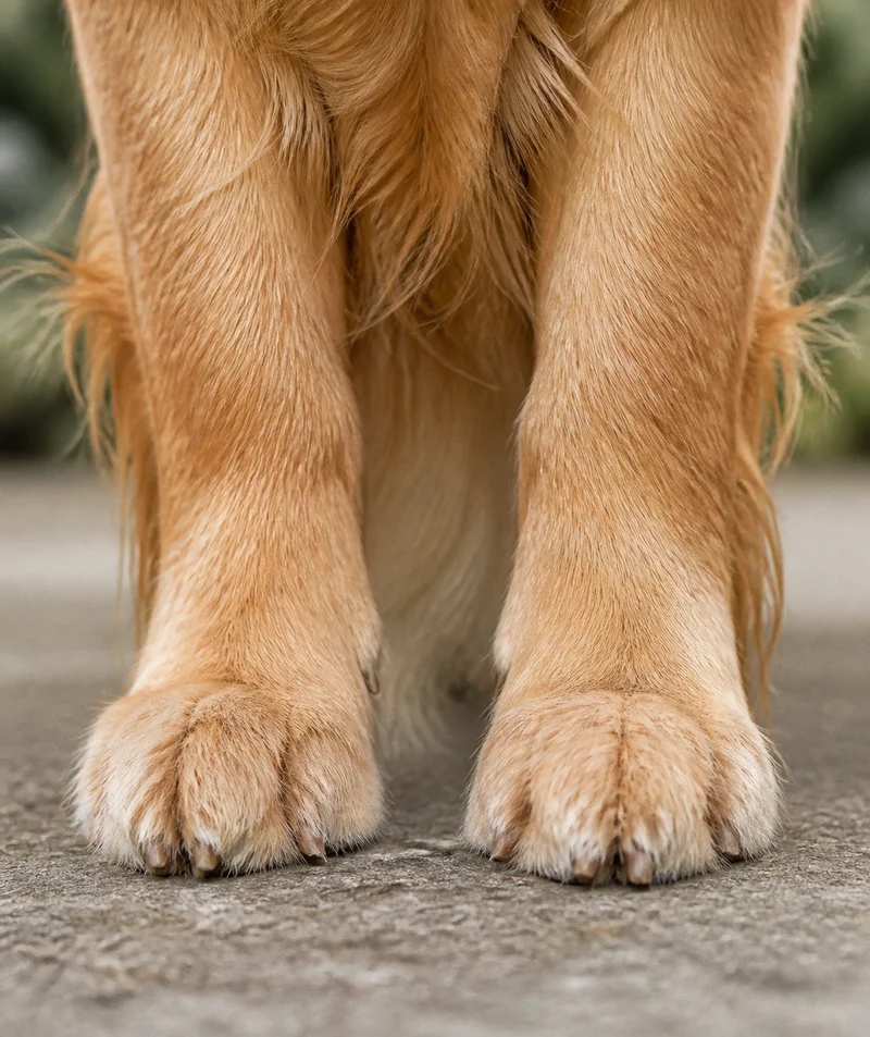 Golden Retriever — paws