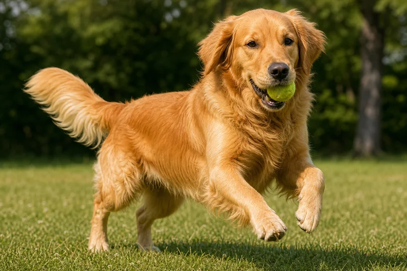 Golden Retriever — playing