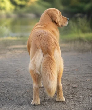 Golden Retriever — rear