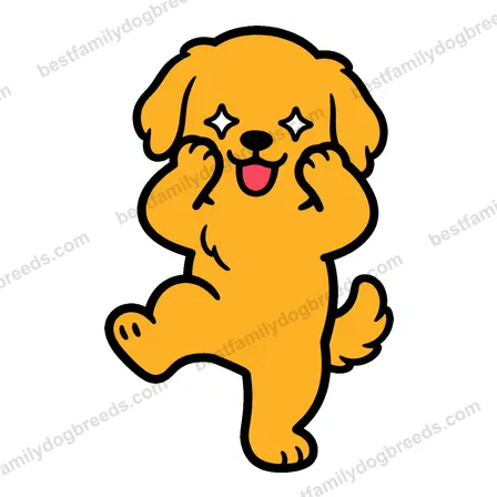 Golden Retriever excited dog meme sticker preview