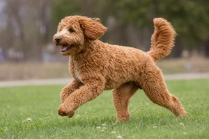 Goldendoodle — running