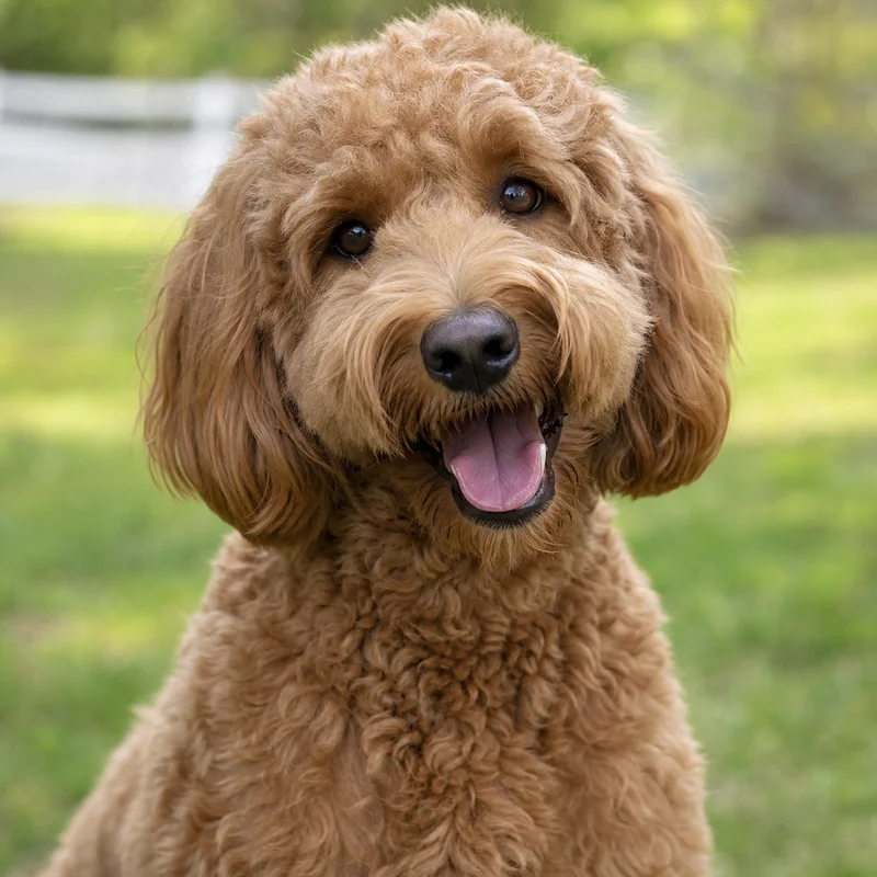 Goldendoodle — happy