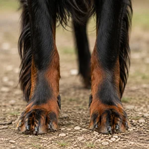 Gordon Setter — paws
