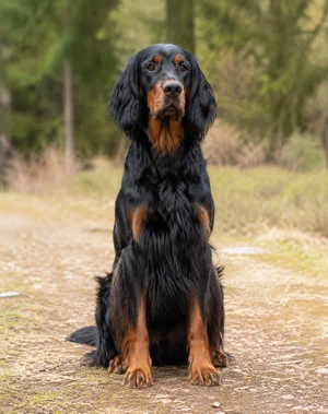 Gordon Setter — sitting