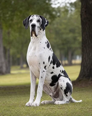 Great Dane — sitting