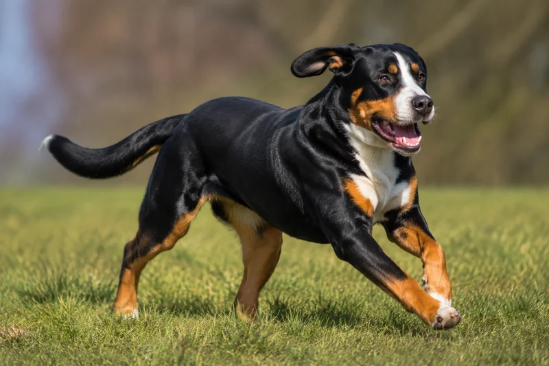 Greater Swiss Mountain Dog — running