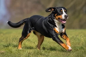 Greater Swiss Mountain Dog — running