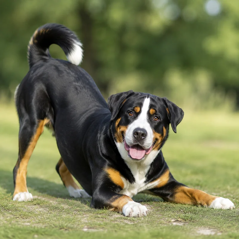 Greater Swiss Mountain Dog — playful