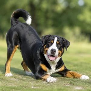 Greater Swiss Mountain Dog — playful