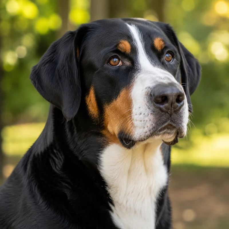 Greater Swiss Mountain Dog — relaxed