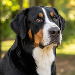 Greater Swiss Mountain Dog — relaxed