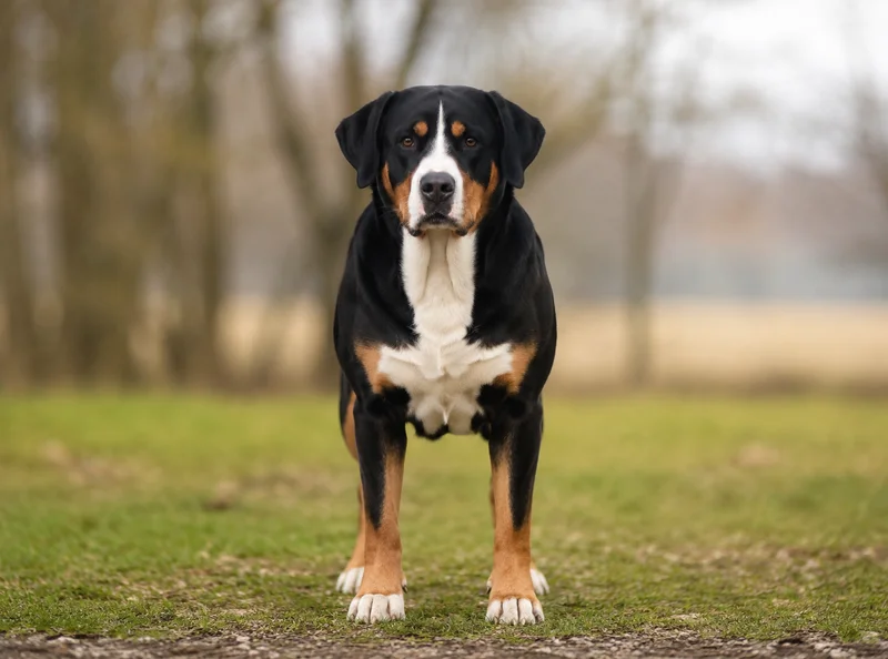Greater Swiss Mountain Dog — front