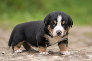 Greater Swiss Mountain Dog — young puppy (~1 mo)