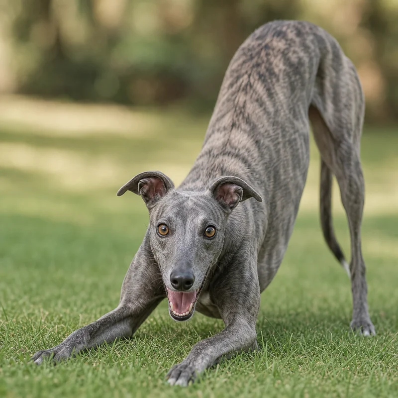 Greyhound — playful