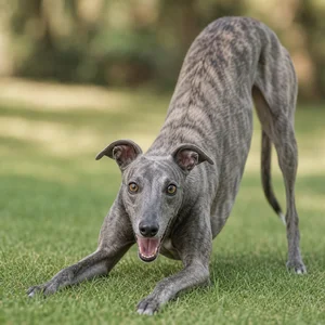 Greyhound — playful