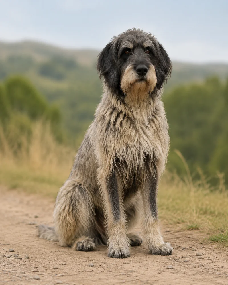 Griffon Nivernais — sitting
