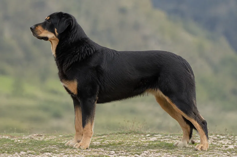 Himalayan Sheepdog — Black and Tan coat