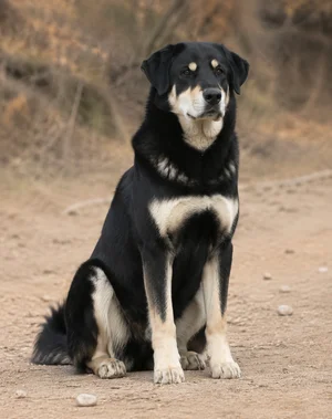 Himalayan Sheepdog — sitting