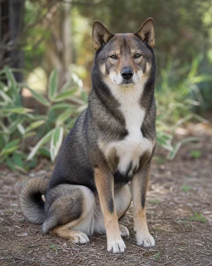 Hokkaido Dog — sitting