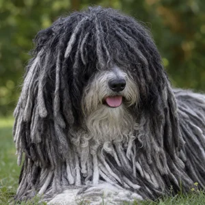 Hungarian Puli — relaxed