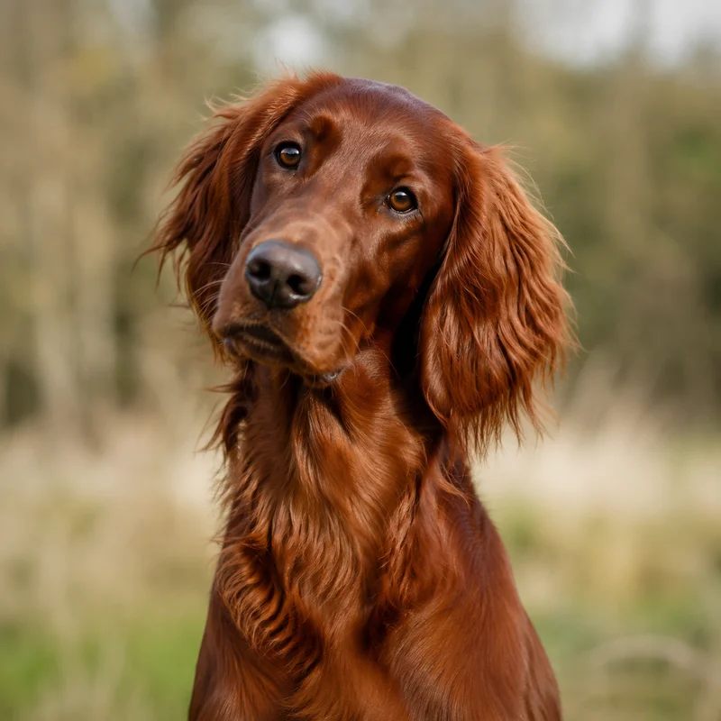 Irish Setter — alert
