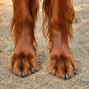 Irish Setter — paws