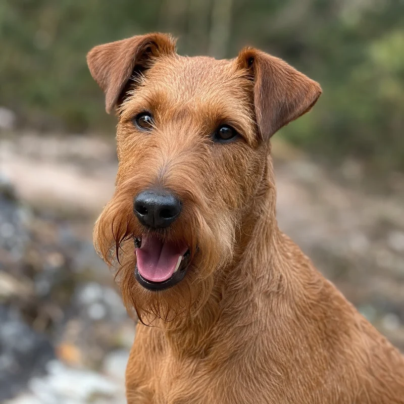 Irish Terrier — happy