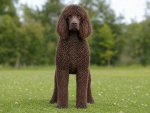 Irish Water Spaniel — front