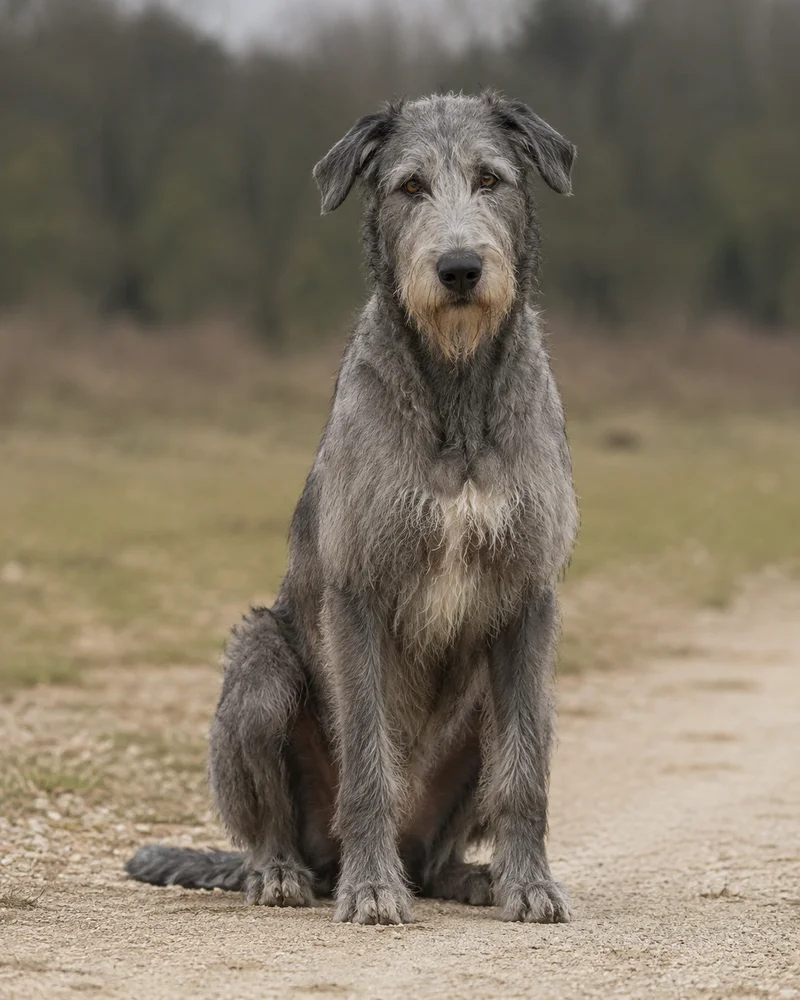 Irish Wolfhound — sitting
