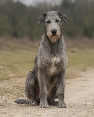 Irish Wolfhound — sitting