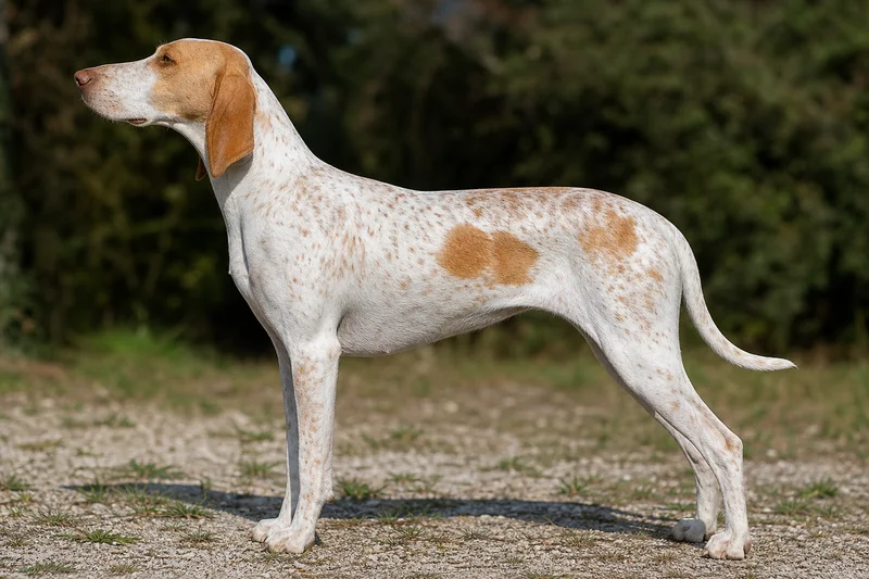 Istrian Shorthaired Hound — White with orange or lemon markings coat
