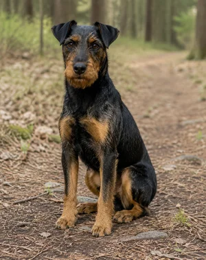 Jagdterrier — sitting