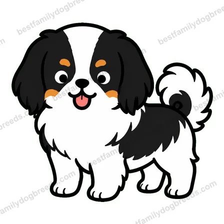 Japanese Chin smiling dog meme sticker