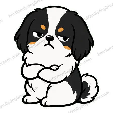 Japanese Chin sad dog meme sticker