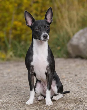 Japanese Terrier — sitting