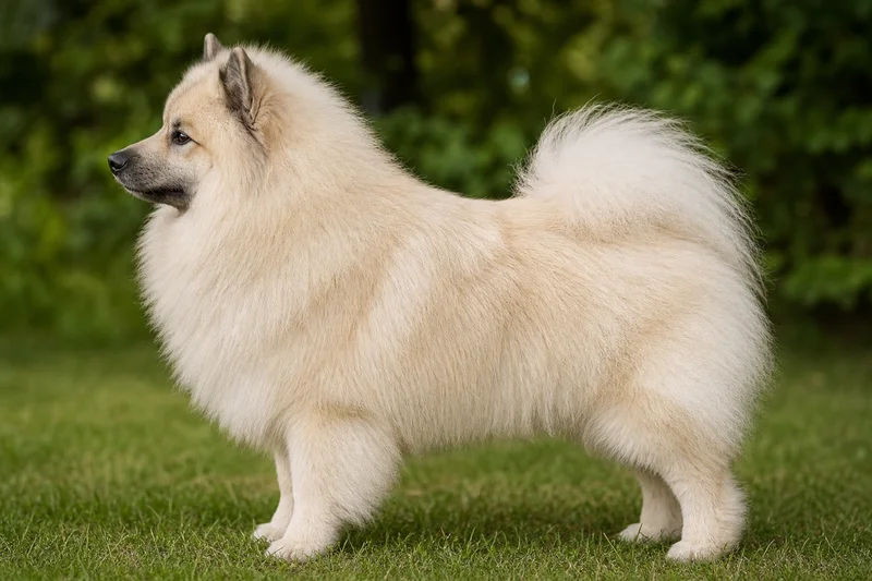 Keeshond — and cream coat