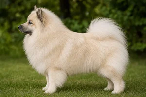 Keeshond — and cream coat