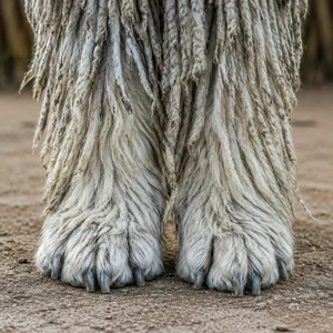 Komondor — paws