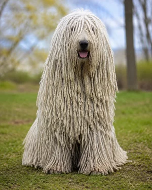 Komondor — sitting
